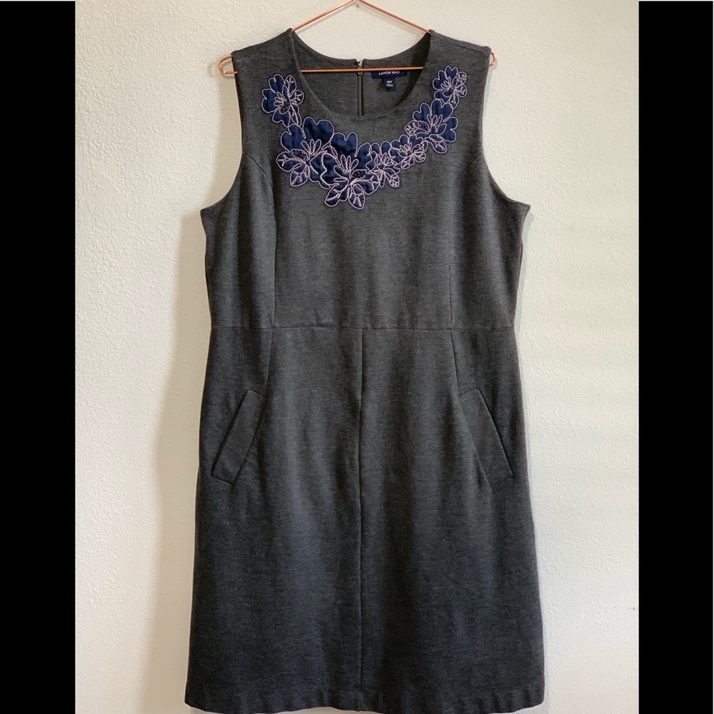 Lands End Dress W/Pockets Sz 18 Tall